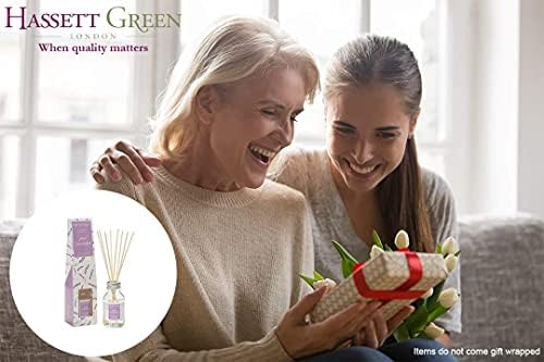 Just Rose Fragrance Oil Reed Diffuser 100ml - Long Lasting Home Indoor Fragrance - with 8 Rattan Reeds