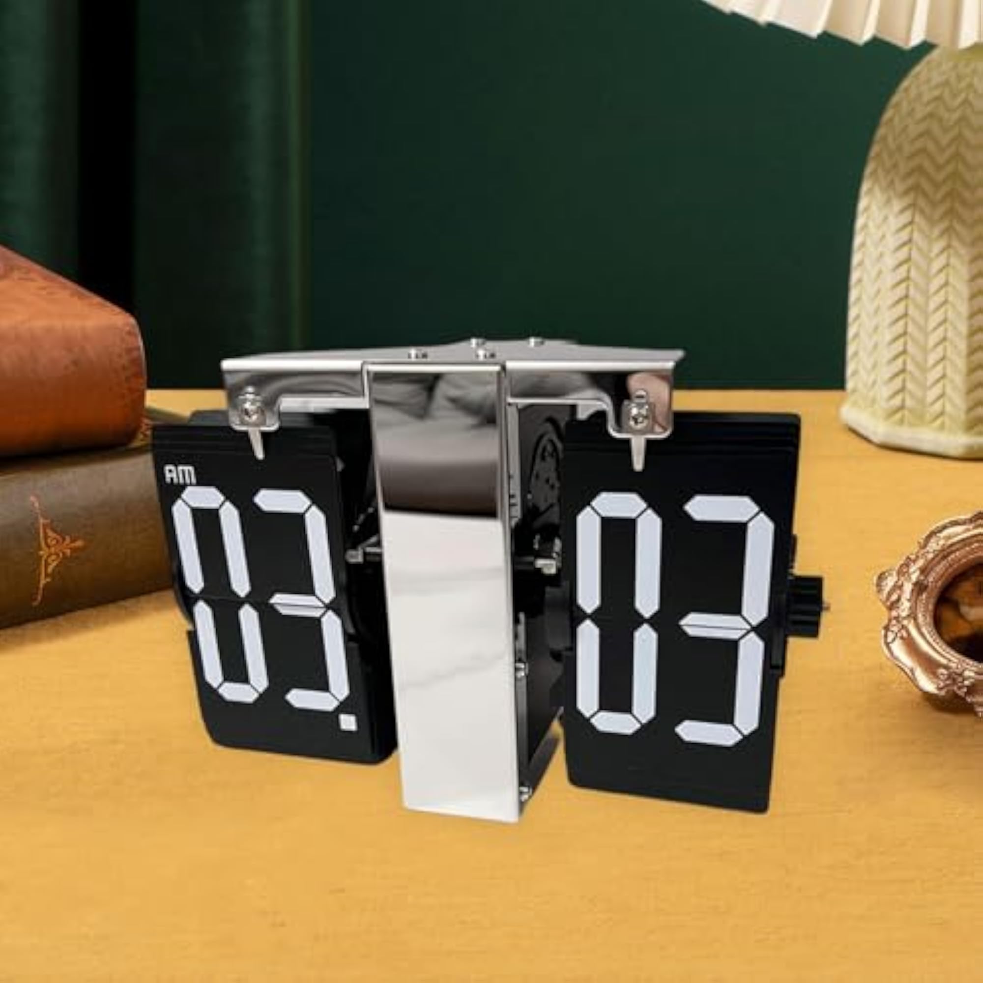 Wall Mounted Digital Flip Down Clock AM/PM