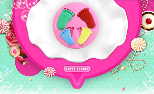 Fantasybear Feet Mold,Soap Clay Fimo Chocolate Sugarcraft Baking Tool Diy Mold For Baby Shower Birthday Party Cake Decoration #TOP2