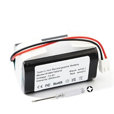 RVBAT85015 Upgrade Battery Replacement for Shark Ninja RV2100 AV2120 RV2110 AV2110S RV2100AE RV2100AECA RV2100SDUS RV2110CA RV2120AE RV2120AECA UR2150AE Robot Vacuum RVBAT85014 RVBAT85008 Battery Pack