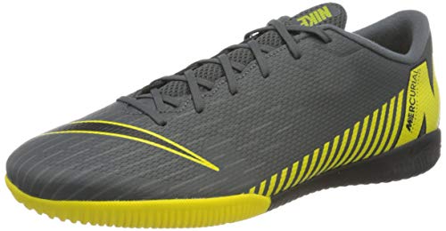 Nike Men's Vaporx 12 Academy Ic Footbal Shoes, Dark Grey/Opti Yellow/Black
