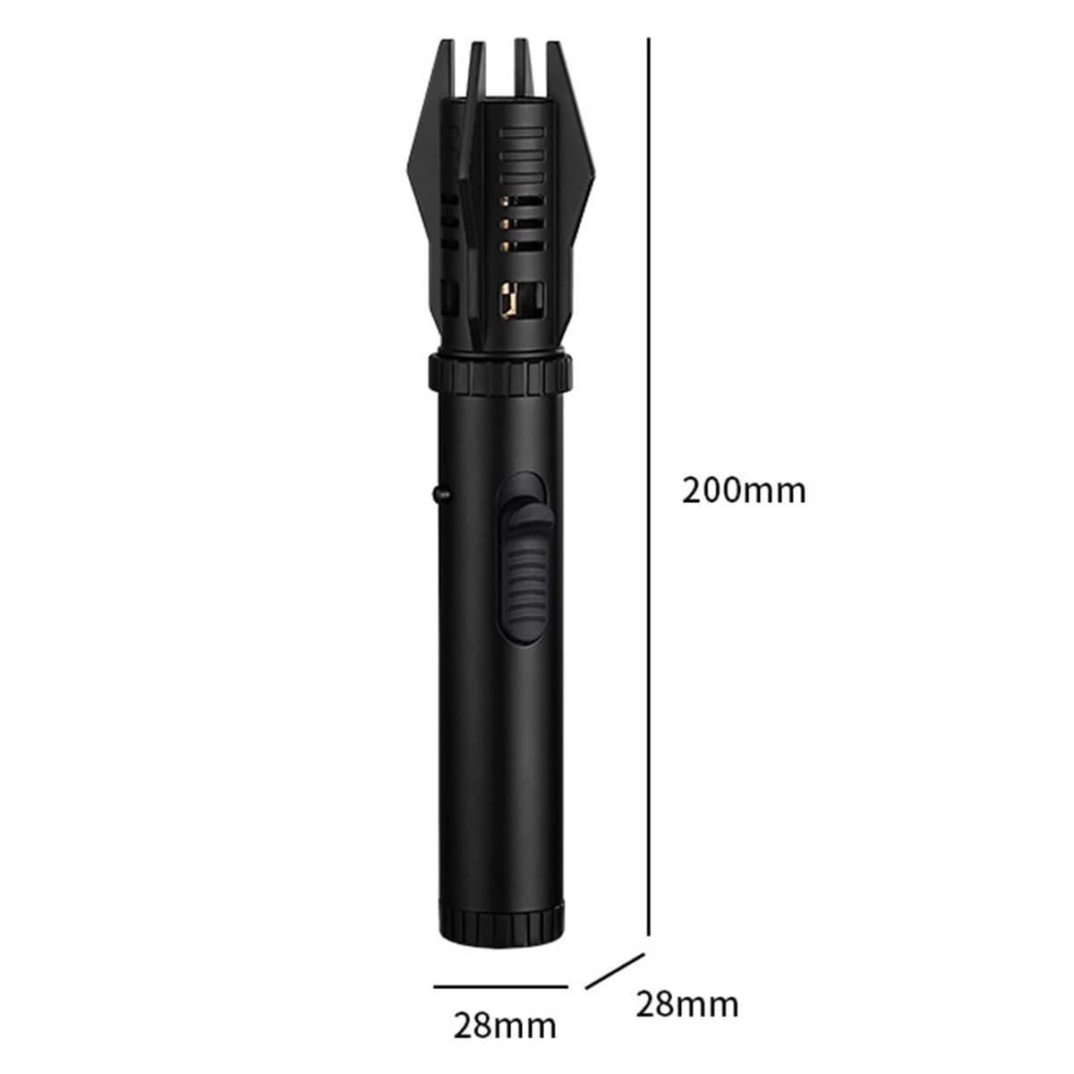 Accendino Torcia Laser A Butano Ricaricabile: Fiamma Regolabile Rossa E Blu, Antivento Con Blocco Sicurezza, Per Campeggio E Cucina - 3