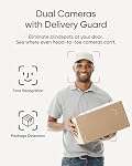 eufy Security Sonnette vidéo E340 (alimentée par batterie), Double caméras avec protection de livraison, 2K Full HD et vision nocturne couleur, Compatible avec HomeBase S380, Pas de frais mensuels