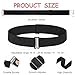 YZRIZX 3 Pack No Show Elastic Stretch Belts for Women and Men, Tuck Crop Band，Invisible Strap Belt with Flat Buckle for Jeans Pants Dresses Adjustable