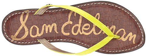 Sam Edelman Women's Gracie Flip-Flop,Neon Yellow Patent,6.5 M Us #TOP4