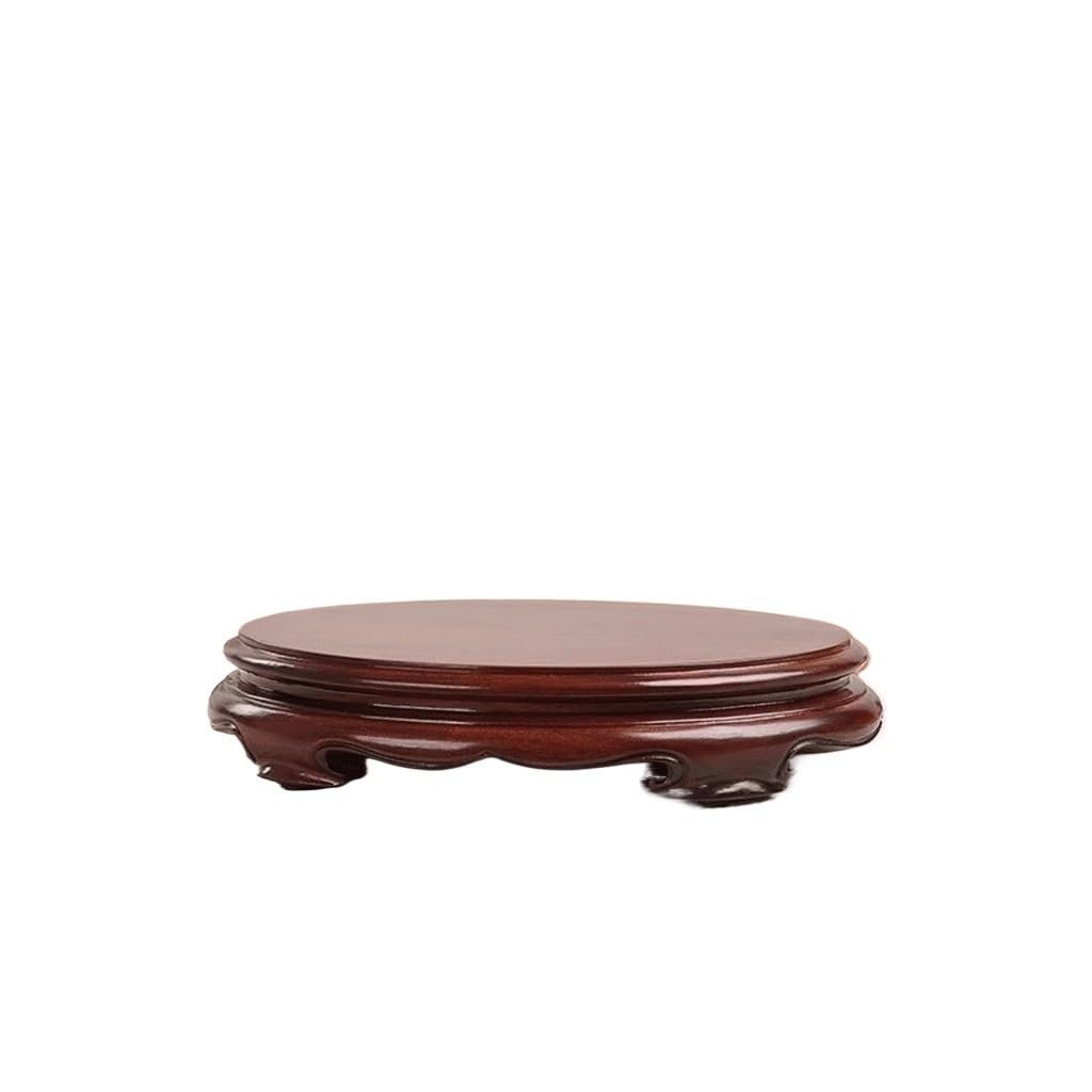 Vaso Bonsai Ovale Teiera Intera in Legno Set da tè Fiore Bonsai Bonsai Base Ornamentale in Legno Massello Supporto per Espositore