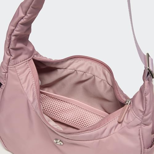 Image of Pander 4L Soft Nylon Crescent Shoulder Bag for Women, Medium Underarm Hobo Purse with Adjustable Strap, Water-Repellent