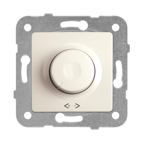 Kapak, Linnera/Rollina Krem Pro Dimmer RL 20 500W Mekanizma ve Düğme