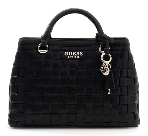 Sac à main GUESS Sandy Black pour femme, grand cabas épaule noir chic