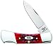CASE XX WR Pocket Knife Pocket Worn Old Red Bone Lockback Item #2758 - (61225L SS) - Length Closed: 3 Inches