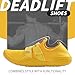 Weight Lifting Shoes -Fitness Shoes Ideal for Powerlifting, Deadlifting, Crossfit & Hard Pulling with Rubber Non-Slip Sole (Yellow, Adult, Men, 11, Numeric, US Footwear Size System, Wide)