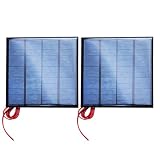 2 Stk Mini Solar Panel Zellen Sonnenkollektor 115MM 12V 2W mit 100cm Kabel