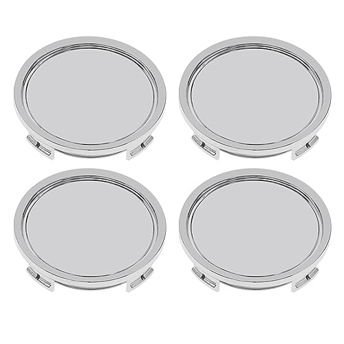 eMagTech 4PCS 74mm Car Wheel Centre Hub Center Caps Covers Part Numbers B66470207/B66470200 Wheels Rim Hub Cap Hubcaps Automotive Parts ABS Silver
