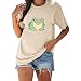 Yowablo T Short Summer Shirts Sleeve Cartoon Cute Casual Womens Graphic Tops T-Shirts imprimés T-Shirts pour Femmes Haut Soirée