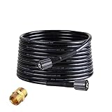 SSIMOO 8-20M High Pressure Washer Hose Pipe Water Cleaning Extension Hose Connector M22-Pin 14/15 Compatible With Karcher Elitech Interskol Huter(10m)