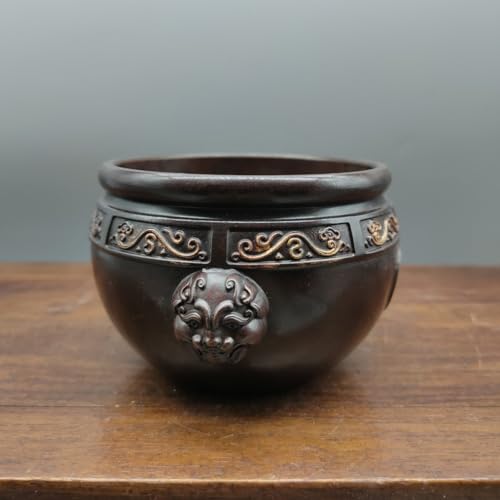 Brûleur d'encens en laiton antique TUSUOD, l'artisanat d'art en cuivre pour votre intérieur
