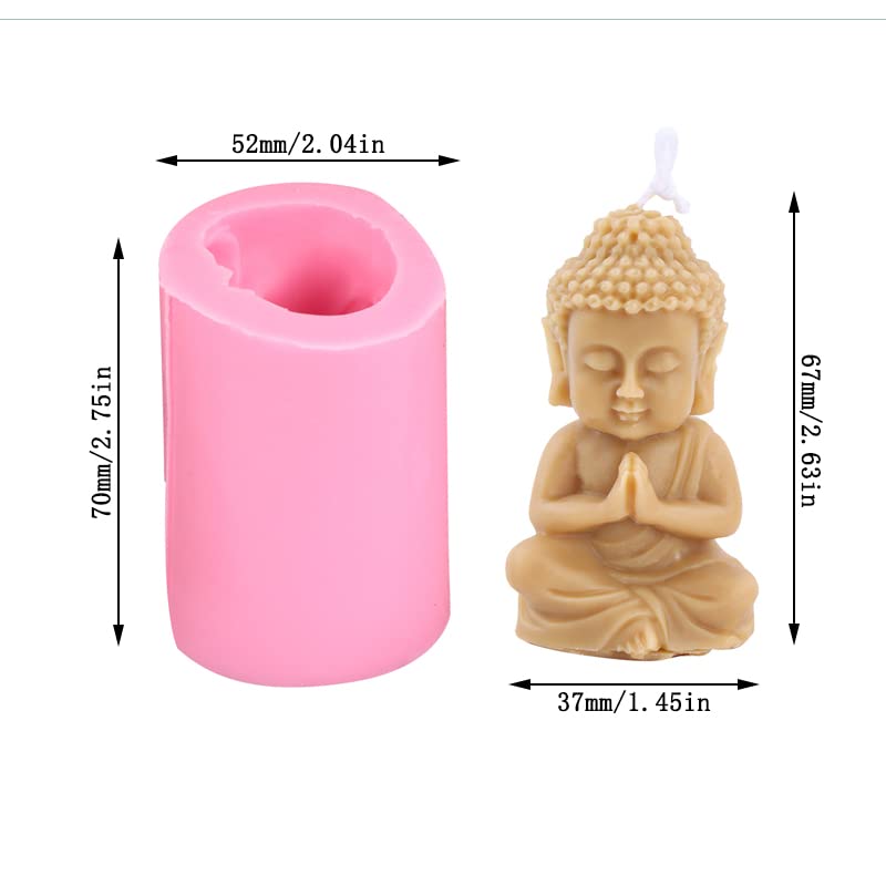 Cestony 3D Buddha Silikonform – Für Kerzen, Harz, Seife – DIY Handwerk & Dekoration