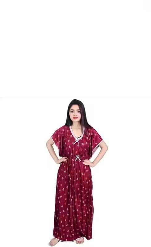 Ladies Nighty Cozy Relaxed Fit Night Dress Soft Fabric Comfortable Sleep At Home-image-48