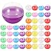 Yardwe 60Pcs Vending Machine Capsules Empty Clear Colored Round Capsules Plastic Containers Capsules for Prizes Party Favors (1.8 Inch, Random Colors)
