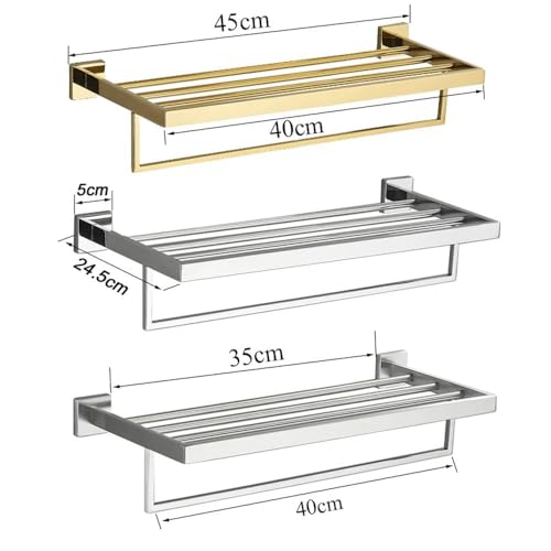 Ensemble quincaillerie salle de bain inox 304 avec porte-serviette et crochet peignoir