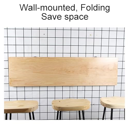 Table pliante murale 31,5x17,7 pouces avec support robuste pour cuisine - 3