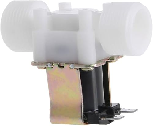 Miniatura 2 de 12" válvula electromagnética eléctrica de la entrada del agua de la CA 220V normalmente cerrada NC 0,02 a 0,8mpa - rosca recta plástica