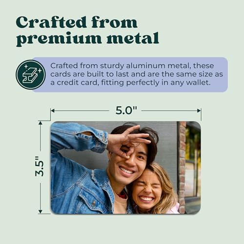 Personalized Wallet Card with Picture: Engraved Metal Insert for Husband, Dad & Men - Ideal for Father's Day, Military Deployment & Anniversary3