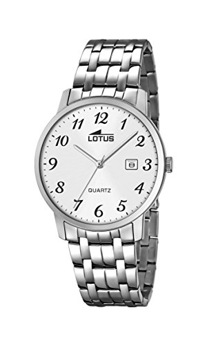 Preisvergleich Produktbild Lotus Herren Analog Quarz Uhr mit Edelstahl Armband 18175 / 1