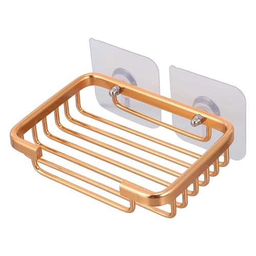 Beaupretty 太空?壁掛け式ソープディッシュラック 防水自動排水浴室収納ラック 鹸置き場 衛生的で耐久性あり バスルームカウンター整理用