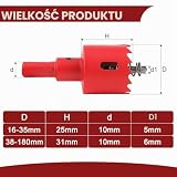 msymsyu 1 sztuka zestaw otwornic 120 mm, uniwersalna, do metalu, otwornica z trzonkiem sześciokątnym, zestaw wierteł wiertniczych do drewna, puszki ściennej