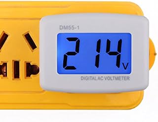 DROK 90538 Flat Plug AC 80-300V Voltage Panel Power Line Volt Test Monitor