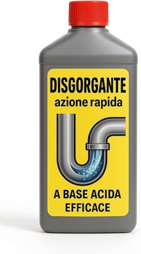 Disgorgante professionale per Scarichi a Base di Acido...
