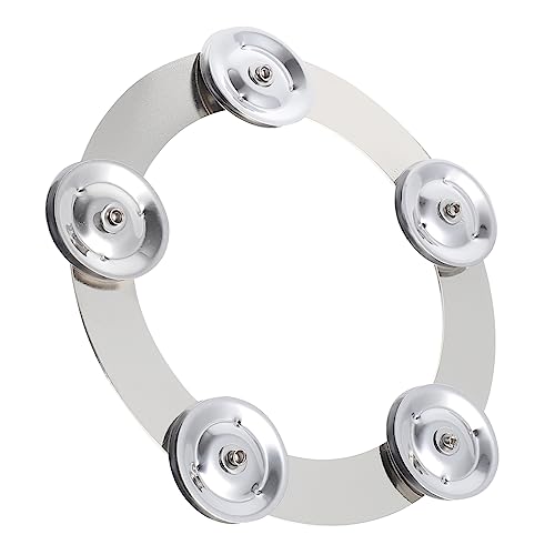 LALADEFIEE Portable Silver Drum Cymbal Bell Durable Accessory for Beginners and Drum Enthusiasts High-class Material for Long-lasting Use Musicians