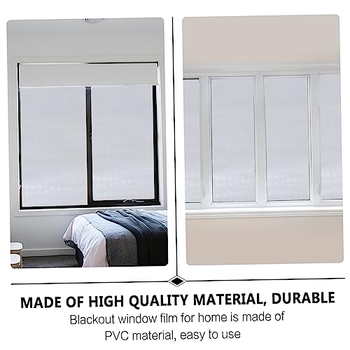 Película adhesiva para ventana baño Happyyami 45x200cm transparente miniatura 5