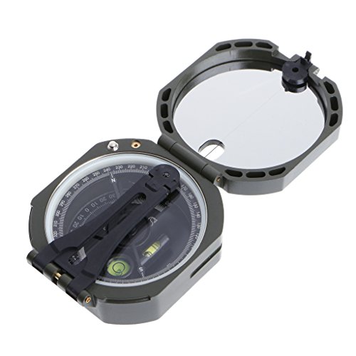 Brújula de bolsillo magnética para geología y topografía miniatura 5