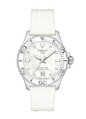 Tissot Seastar 1000 Orologio Donna con Diamanti T120.210.17.116.00 Solo Tempo 36 mm Madreperla