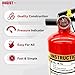 2.5LBS ABC Dry Chemical Fire Extinguisher for Home & Vehicle, Portable Kitchen/Car/RV Fire Extinguisher, Non-Conductive Multipurpose Class A B C, Red (1-Pack)