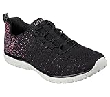 Skechers Women's Virtue, Black/Pink=bkpk, 7.5