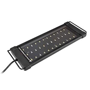 NICREW ClassicLED Plus LED Acuario Luz, Iluminación LED para Acuarios, Pantalla LED Acuario Lámpara de Planta para Pecera 53-83 cm, 15 W, 850 LM, 6500K