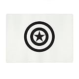 Abby Smith, Captain America Rectangular Glass Cutting Board - Large - 11' x 15.5'