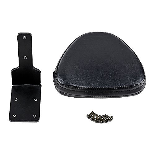 image for Anzio Black Leather Rear Seat Cushion Passenger Backrest Pillion Pad C