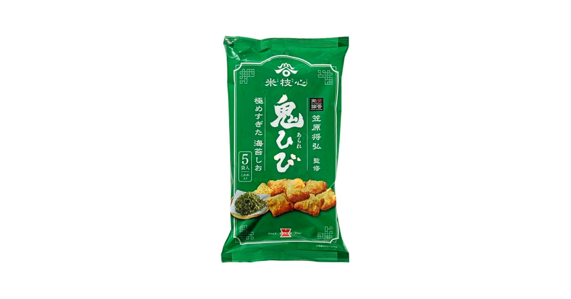 岩塚製菓　鬼ひび　海苔しお味(Ｂ品)〖６袋１組〗【直売店限定】 岩塚製菓 鬼ひび 海苔しお味(B品)〖6袋1組〗【直売店限定