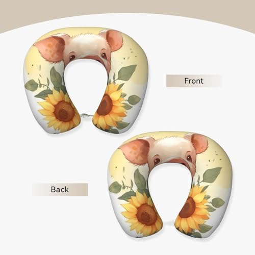 Almohada cervical de espuma viscoelástica para viaje miniatura 2