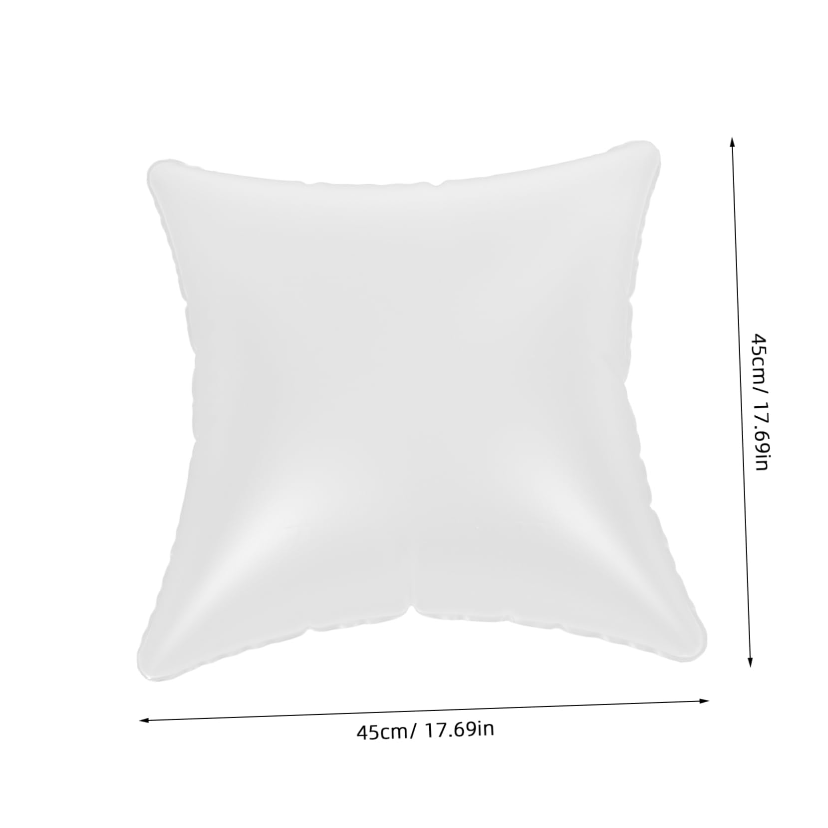 ETHZZLE Transparent Inflatable Couch Pillow Insert Versatile Camping Cushion for Outdoor Use Easy to Clean Material for Living Room Bedroom Car Seats and More