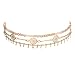 Dolovely Dainty Gold Choker Necklace sets for Women Fills Minimal Bead Layered Bohemia Friendship Necklace