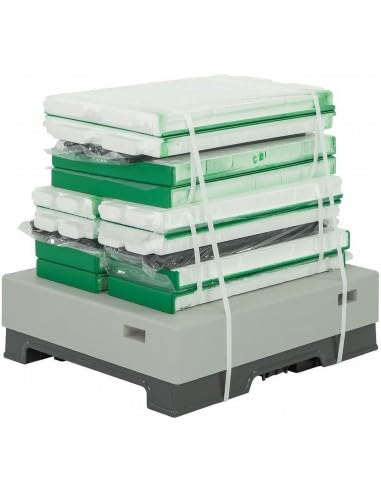 LYSON Bienenbeute Styropor Dadantbeute Dadant Beute OPTIMA Bienenstock-Set (GRÜN-GRAU) für die Selbstmontage (Passende Rahmen:47×43,5x30cm;47×43,5x14,5cm)