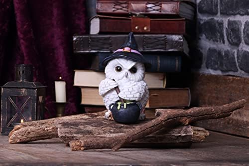 Nemesis Now Owl Potion Figurine 17.5cm, White