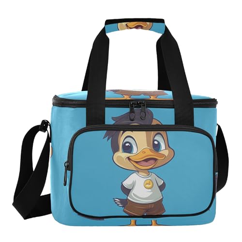 Sac à déjeuner chic bleu canard et glacières de camping isothermes