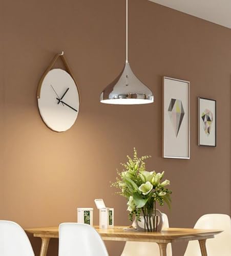 Lámpara colgante moderna E27 kxtmm plateada de comedor y dormitorio 3