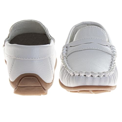 Image of Josmo Boys Moccasin Driving Loafers - Casual Dress Penny Slip On Boat Shoes (Sizes: 5-10 Toddlers / 11-13 Little Kids / 1-5 Big Kids)